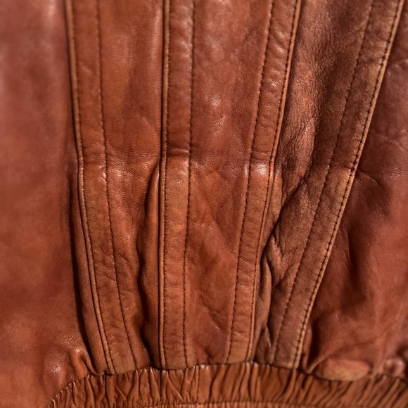 Greenwish Bomber Vintage Jacket 100% genuine leather - Picture 4 of 5